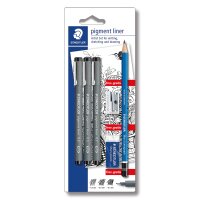 Pigment Liner 308 - schwarz 3+3 Promotion 0,3 / 0,5 / 0,7...