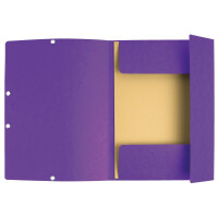 Eckspannmappe A4, 400g/qm Karton - violett VE=50
