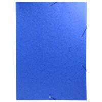 Eckspannmappe A3, 600g/qm  Karton - blau