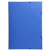 Eckspannmappe A3, 600g/qm  Karton - blau