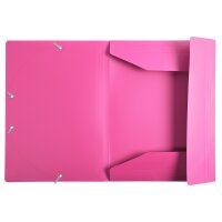 Eckspannmappe PP A4, Unifarben 400µ - fuchsia