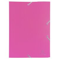 Eckspannmappe PP A4, Unifarben 400µ - fuchsia