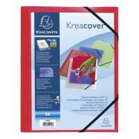 Sammelmappe A4 PP KC Transp Rot