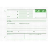 Quittungen A6 Quer 2x50 Blatt m. Nr