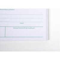 Quittungen A6 Quer 2x50 Blatt m. Nr