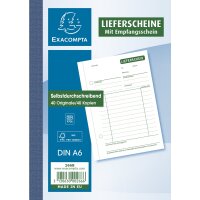 Lieferscheine A6 2x40 Blatt