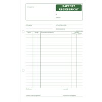 Rapport Regiebericht A5 2x40 Blatt