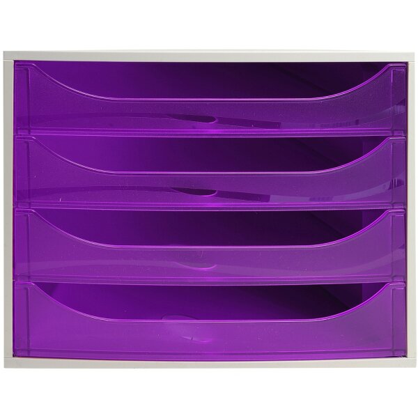 ECOBOX open ECO grau/violett Tz