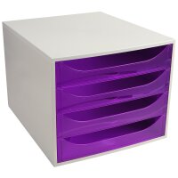 ECOBOX open ECO grau/violett Tz