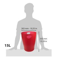 ECOBIN Papierkorb Clc karminrot Tz