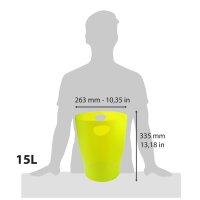 ECOBIN Papierkorb Clc lemongrün Tz