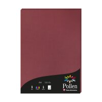 Papier A4 Pollen 120g bordeaux 50Bl