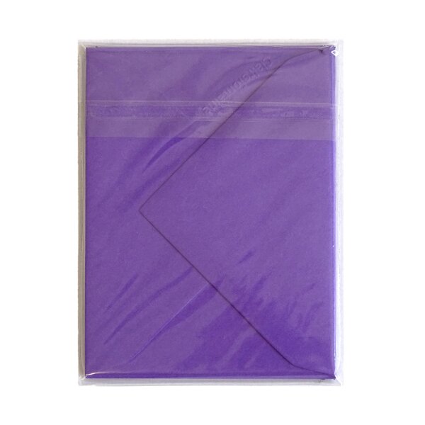 Briefumschlag Pollen 75x100, 5er Pack -  violett