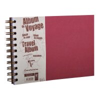 Clairefontaine "Age Bag" Reisealbum A5 quer 40 Blatt liniert+blanko - rot