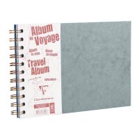 Clairefontaine "Age Bag" Reisealbum A5 quer 40 Blatt liniert+blanko - grau