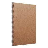 Clairefontaine "Age Bag" Spiralbuch A4 50 Blatt kariert- braun