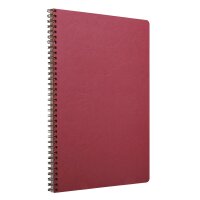 Clairefontaine "Age Bag" Spiralbuch A4 50 Blatt liniert mit Rand - rot