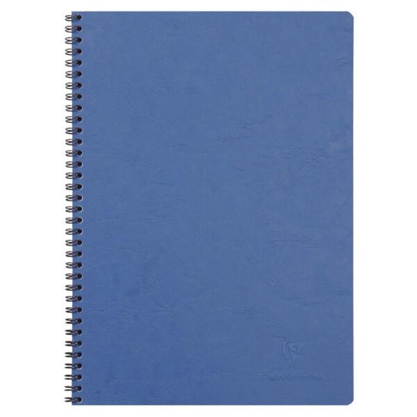 Clairefontaine "Age Bag" Spiralbuch A4 50 Blatt liniert mit Rand - blau