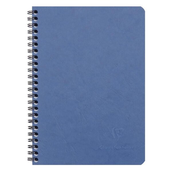 Clairefontaine "Age Bag" Spiralbuch 9x14 50 Blatt kariert - blau