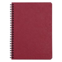 Clairefontaine "Age Bag" Spiralbuch A5 50 Blatt liniert mit Rand - rot