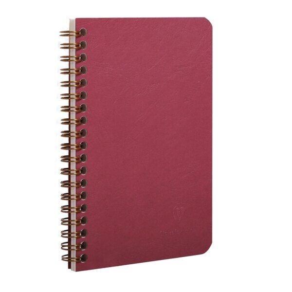 Clairefontaine "Age Bag" Spiralbuch 11x17 90 Blatt liniert - rot