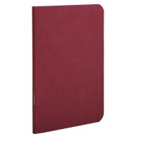 Clairefontaine "Age Bag" Heft 9x14 Leinen 48 Blatt liniert - rot