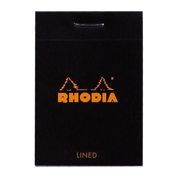 Rhodia Block 52x75 60Bl liniert schwarz