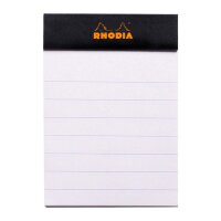 Rhodia Block 52x75 60Bl liniert schwarz