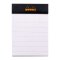 Rhodia Block 52x75 60Bl liniert schwarz