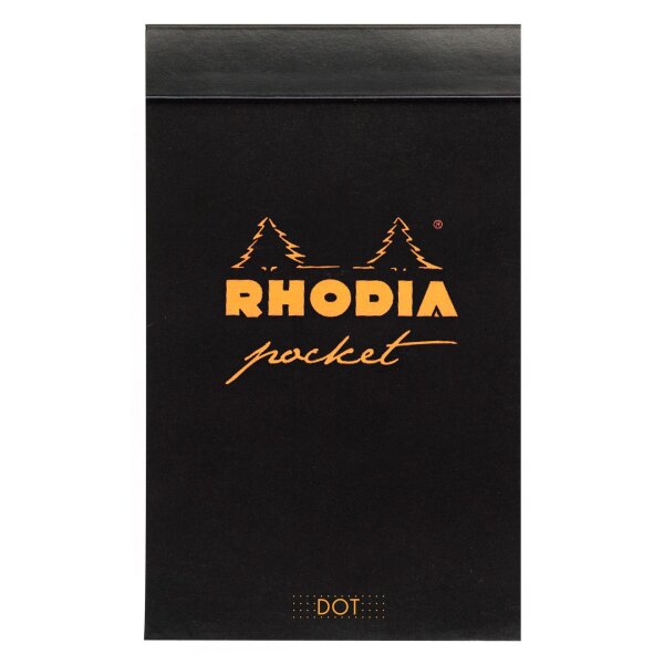 Rhodia Pocket 75x120 40Bl sort dot