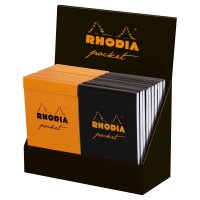 Rhodia Pocket 75x120 40Bl sort lin