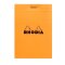 RHODIA Notizblock No. 11, DIN A7, kariert, orange