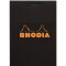 Block Rhodia 85x120 geh kar 80Bl schwarz