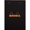 RHODIA Notizblock No. 13, DIN A6, kariert, schwarz