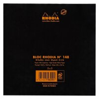 Block Rhodia 148x148 kar 80Bl schwarz