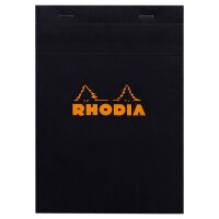 RHODIA Notizblock No. 16, DIN A5, kariert, schwarz