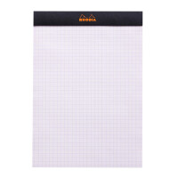 RHODIA Notizblock No. 16, DIN A5, kariert, schwarz