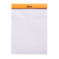 RHODIA Notizblock No. 16, DIN A5, kariert, orange