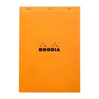 RHODIA Notizblock No. 18, DIN A4, kariert, orange