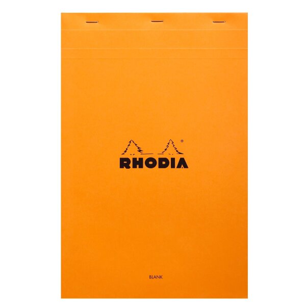 RHODIA Notizblock No. 19, DIN A4+, blanko, orange