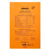 RHODIA Notizblock No. 19, DIN A4+, blanko, orange