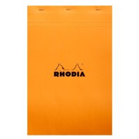 RHODIA Notizblock No. 19, DIN A4+, kariert, orange