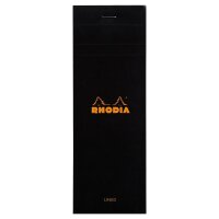 Notizblock 74x210 geh lin 80Bl schwarz