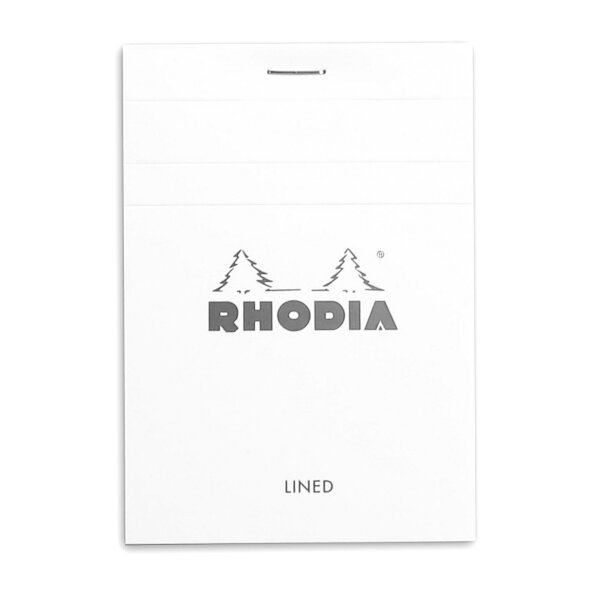 Block Rhodia White 85x120 lin 80Bl