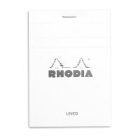 Block Rhodia White 85x120 lin 80Bl