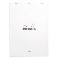 Block Rhodia White A4 80Bl lin