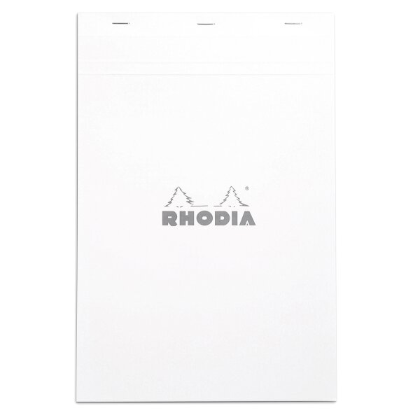 RHODIA Notizblock No. 19, DIN A4+, kariert, weiß