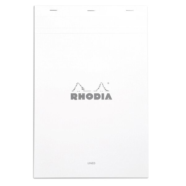 Block Rhodia White A4+ lin 80Bl