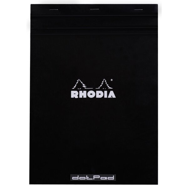 RHODIA Notizblock "dotPad", DIN A4, gepunktet, schwarz