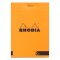 Block Rhodia 85x120 70Bl lin orange